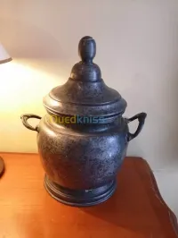 Ancien pot soupière en Etain 