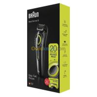 BRAUN Tondeuse À Barbe Et Cheveux Bt3221 Avec Bouton De Précision Et 1 Sabot Noir/Vert thumbnail 4
