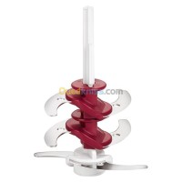 MOULINEX AT714G32 Mini Hachoir Électrique Multi Moulinette 3 en 1- 500W- Rouge thumbnail 4