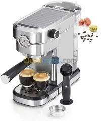 Machine a cafe a bras KITCHENCHEF - 20 bar- pompe italienne-1350w