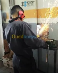 Rampe d escalier en inox et fer 