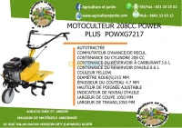 Motoculteur 208 cc POWER PLUS 