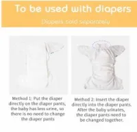 Couches+inserts lavables pour bébé 