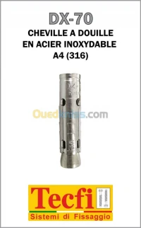 CHEVILLE A DOUILLE EN INOX A4 (316)