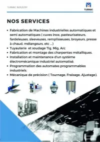 fabrication de machines industrielles