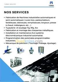 fabrication de machines industrielles
