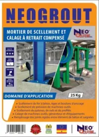 ciment Grout MORTIER DE CALAGE SCELLEMENT