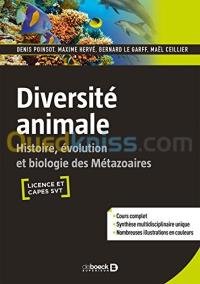 الجزائر-درارية-كتب-و-مجلات-diversité-animale-histoire-évolution-et-biologie-des-métazoaires
