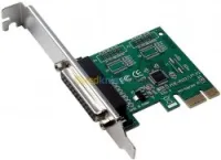 Carte PCI Ex X1 & PCI 16X To DB 25 F