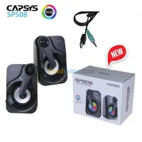 Haut Parleur Baffle CAPSYS SP508 AUX Jack 3.5mm USB pour PC LAPTOP Smartphone
