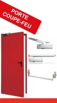 Porte coupe feu bois et métallique