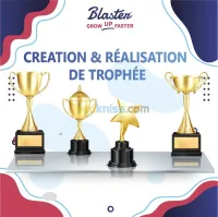 creation et réalisation de trophée