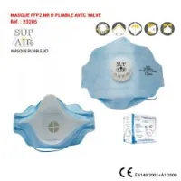 MASQUE FFP2 NR D PLIABLE AVEC VALVE 