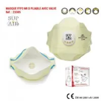 MASQUE FFP3 NR D PLIABLE AVEC VALVE