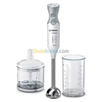 BOSCH Mixeur Plongeant 600 Watts Inox + Mini Hachoir - Msm66120 - Blanc