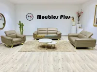 Salon 6 places véritable cuir Italien