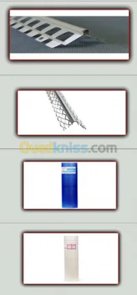 Baguette et Accessoires pour monocouche et plâtre 