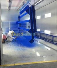 Peinture époxy électrostatique au four