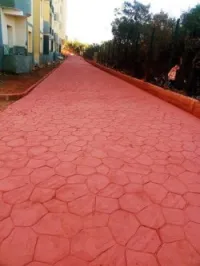 Béton imprimé