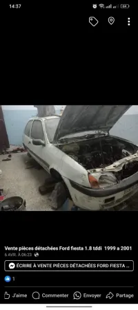 Pièce cassée Ford Fiesta 1.8 turbo 2001