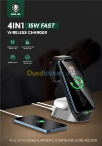 Station de charge sans fil 4in1 Green 