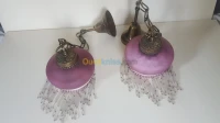 Paire lustre style art-déco suspension