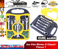 outillage-professionnel-jeu-de-07-cle-a-cliquet-rotation-a180-el-harrach-alger-algerie