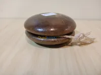 Ancien yoyo en bois, jouet vintage