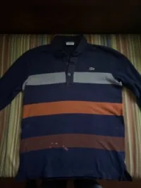 Polos Lacoste manches longues (javel)