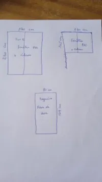 Porte fenêtre et fenêtre et begnoire 