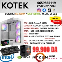 CONFIG PC GAMER - RYZEN 5 3500X / GTX 1660Ti / 16GB RAM / 256GB SSD