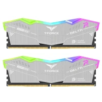 RAM TEAMGROUP T-FORCE DELTA 32GB KIT 16GBX2 DDR5 6400MHZ CL32 RGB ECO SILVER