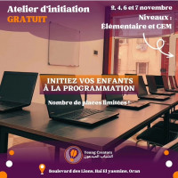 ecoles-formations-cours-dinitiation-a-la-programmation-gratuit-ateliers-numeriques-creatifs-langues-oran-algerie