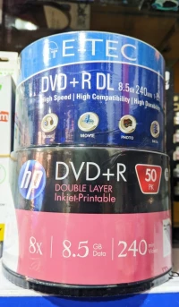 DVD-R DL vièrge 8.5Go 8x HP & E-TEC