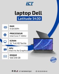 Dell Latitude 5430 Laptop Intel Core i7-1265U 8GB DDR4 256GB SSD 14" Full HD Tactile