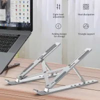 Support pour Ordinateur Portable, Support pour Ordinateur Portable avec 8 Niveaux de Réglage 
