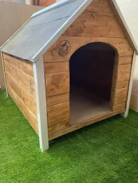 Niche étanche en bois pour chiens adultes 