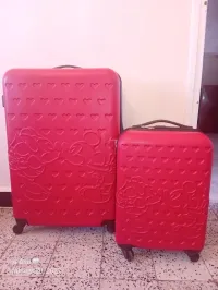 Valise minnie mousse rouge 