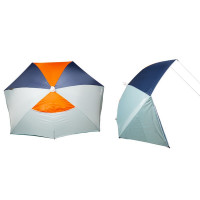 autre-decathlon-parasol-abri-plage-solaire-iwiko-180-menthe-gris-orange-upf-50-3-places-bab-ezzouar-cheraga-mohammadia-el-khroub-es-senia-alger-algerie