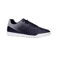 KIPSTA Chaussures de Football Adulte Terrain Dur Agility 100 Turf Tf Noire Blanche