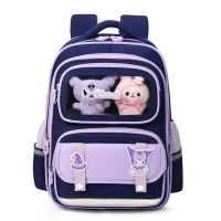 Sac à dos enfant amusant LM-5122 avec plusieurs rangements et peluche