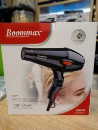 مجفف شعر من ماركة Boommax، موديل PRO SALON BM-2299، بقوة 2000 واط.