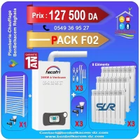 Packs chaudiere murale a gaz FACOFRI 24kw a ventouse F1/F2/F3/F4/F5/F6/F7