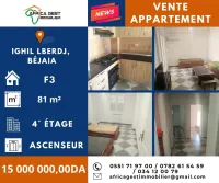 Vente Appartement F3 Béjaïa Bejaia