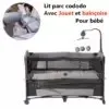 Lit parc cododo 2en1 avec jouet pour bébé : Mini pouce