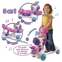 Trottino mon zèbre rigolo rose l vtech