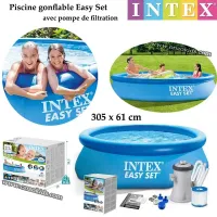 Piscine gonflable Easy Set 305 x 76 cm avec pompe de filtration | Intex