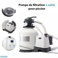 Pompe de filtration à sable pour piscine  Intex