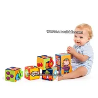 Blocs mous en tissu cubes & amp;fun  Molto