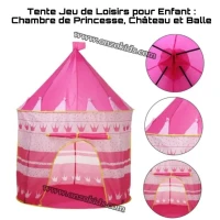 Tente Jeu et de Loisirs pour Enfant, Chambre de Princesse, Château, Balle